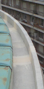 Etanchéite résine des caniveaux